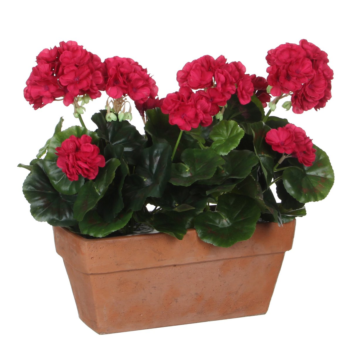 Kunstplant Geranium donkerroze 29x13x40 cm