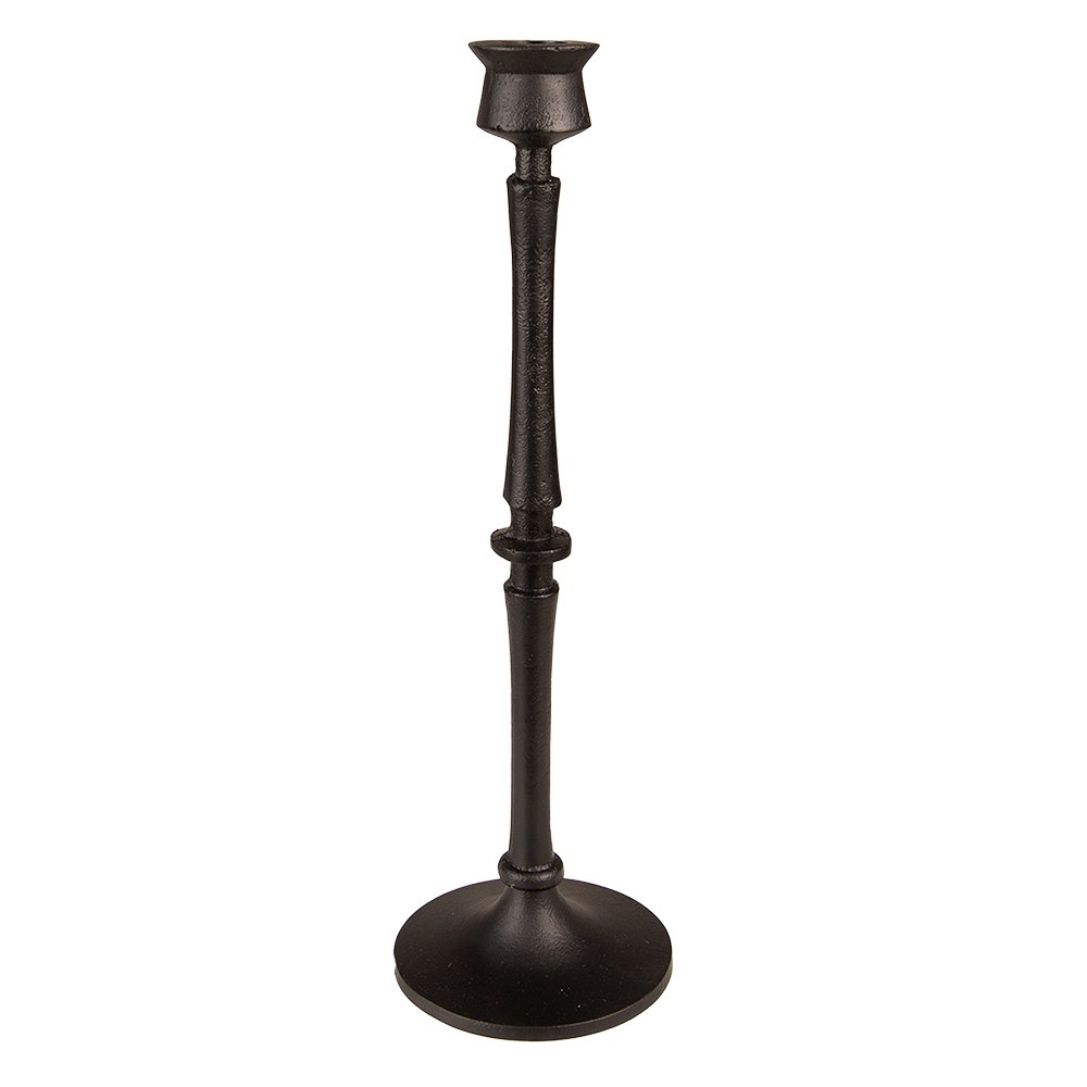 Kandelaar 33 cm aluminium zwart