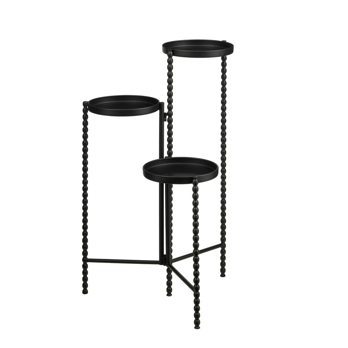 Plantenstandaard 70 cm zwart ijzer