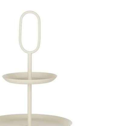 Etagère 3 niveaus Ø38x55 cm ijzer beige