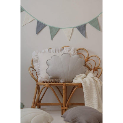 "Pigeon Gray" linnen shell -kussen