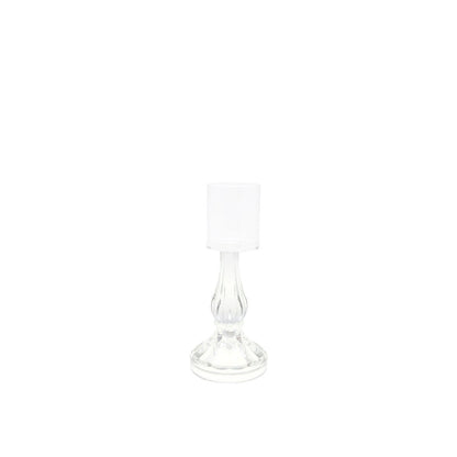 Transparent candle holders small model H21cm