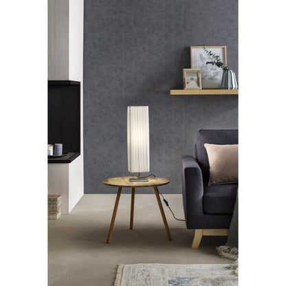 Table lamp 60 cm square white chrome