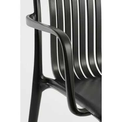 Tuinstoel Paloma 53x53x77,5 cm zwart