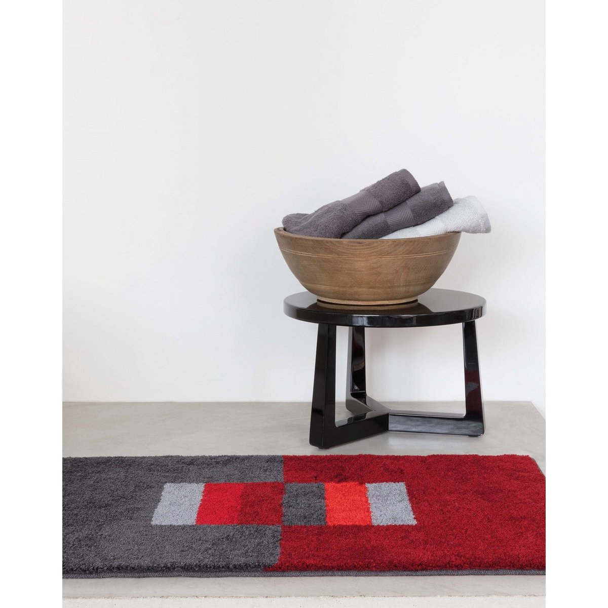 Badmat 60x90 cm rood acryl