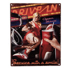 Text Sign 20x25 cm Red Iron Wall Sign