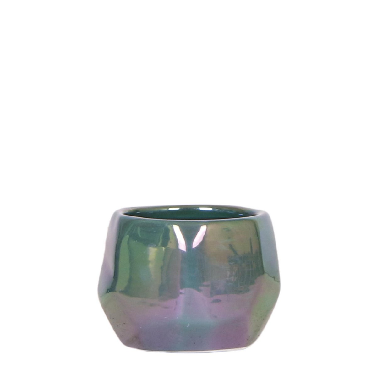 Glanzende Keramische Plantenpot Groen Ø6 cm