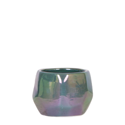 Glanzende Keramische Plantenpot Groen Ø6 cm