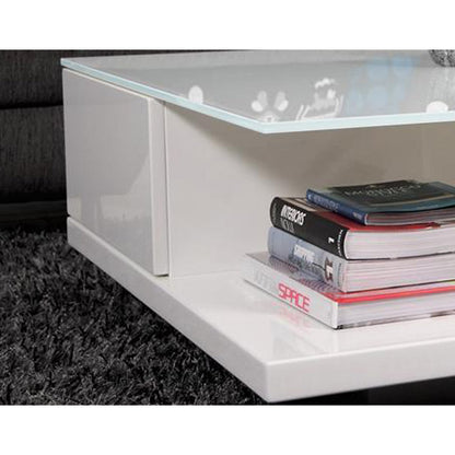 Salontafel 100x100x36 cm wit