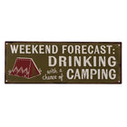 Text board 36x13 cm Green Iron Wall sign