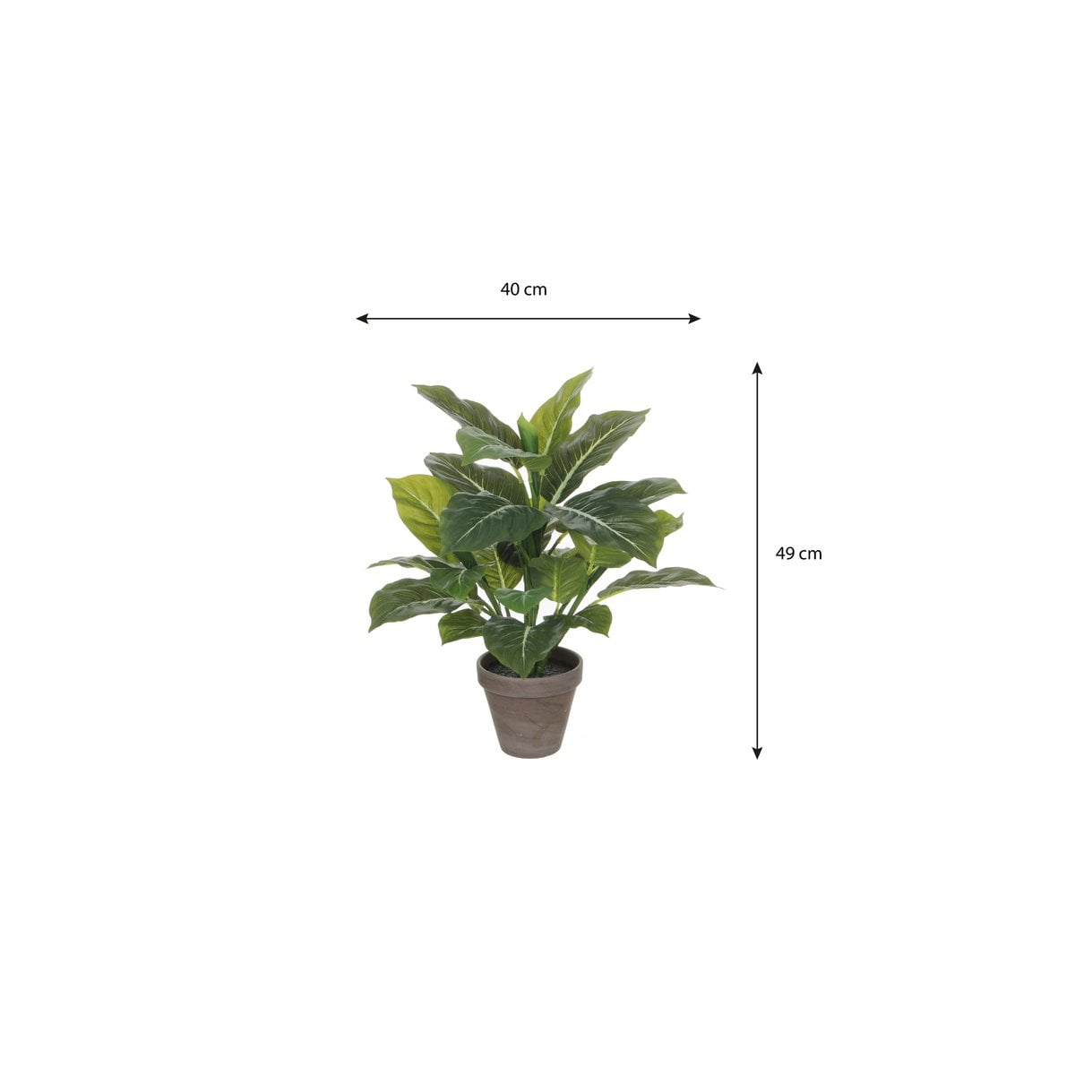 Kunstplant Evergreen 49 cm diameter 40 cm groen