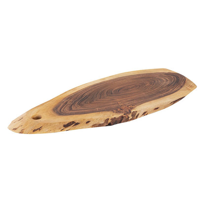 Boomschijfje van servicebord gelijmd 34x16cm of 52x24cm serveer tabletdecoratie Acacia massief