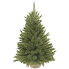 Frosted Artificial Christmas Tree in Jute - H90 x Ø62 cm - Green