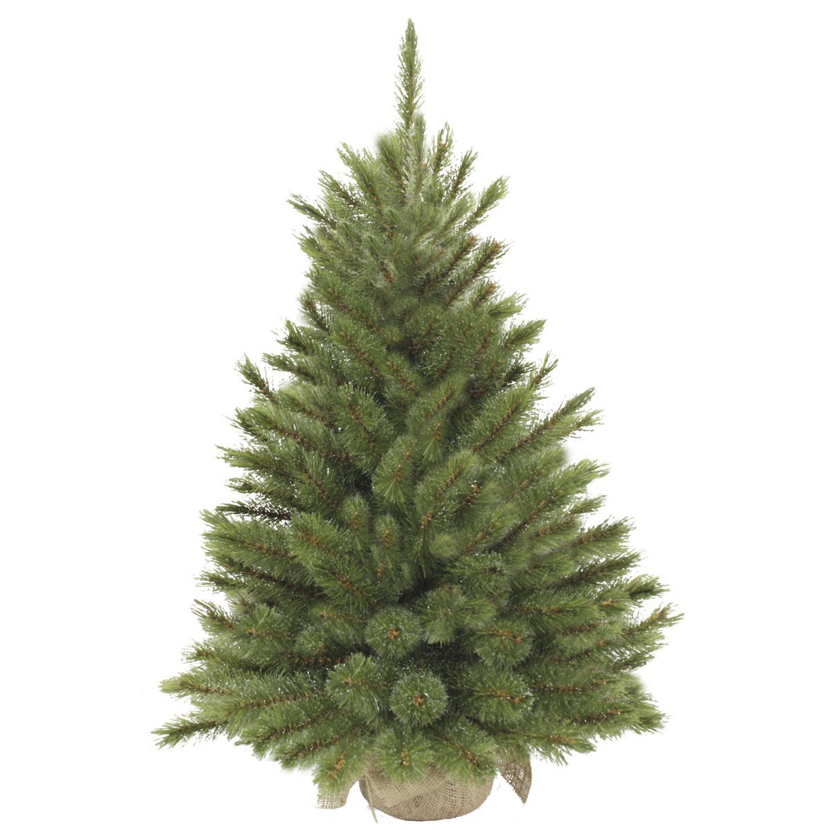 Kunstkerstboom 90 cm Ø62 cm groen jutevoet