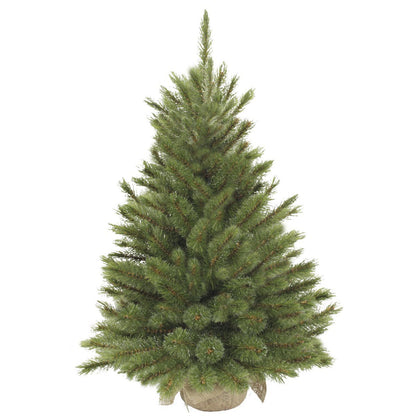 Kunstkerstboom 90 cm Ø62 cm groen jutevoet