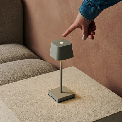 Tafellampen set 8x Sarphati Mini Shadow Grey met laadstation