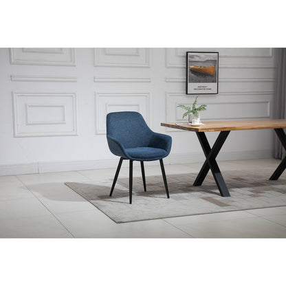 Eettafel 160x90 cm massief Akazie met 4 stoelen