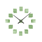 Wandklok 40 cm groen metallic plastic