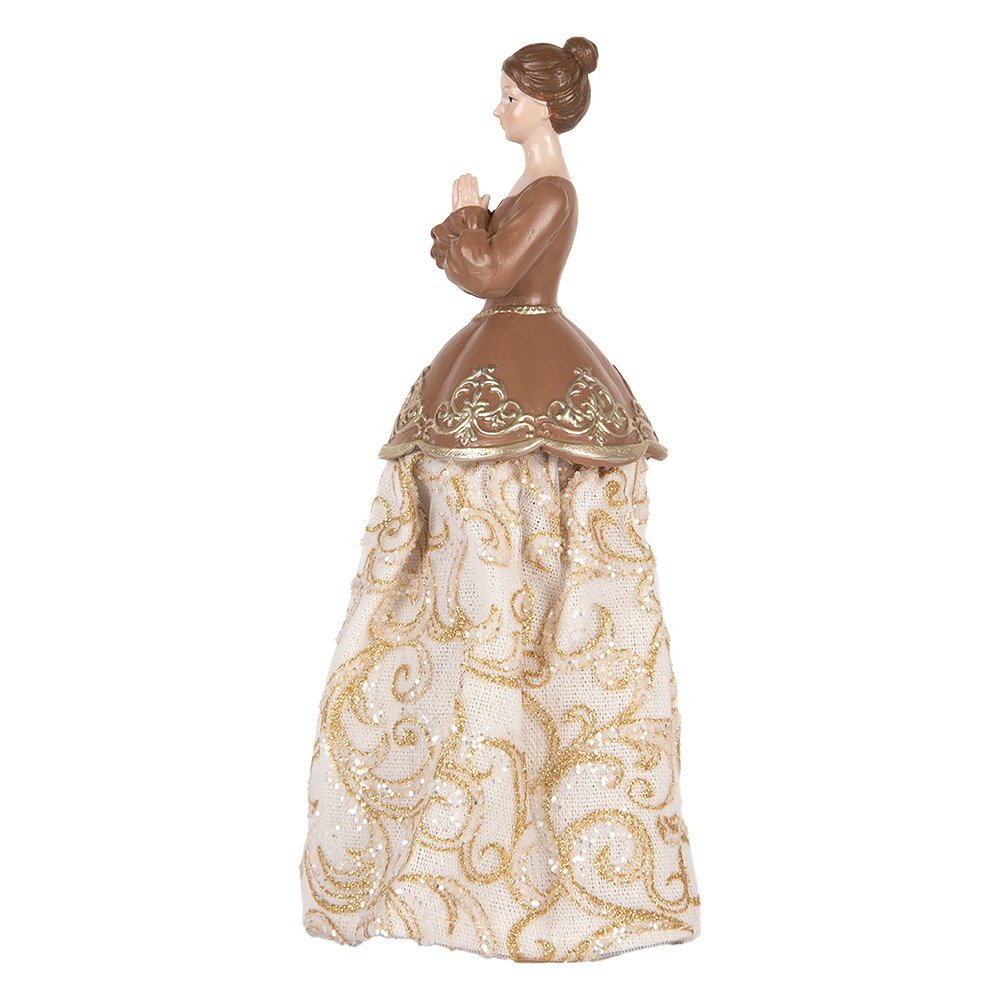 Decorative Figurine Woman 8x7x23 cm Beige Plastic