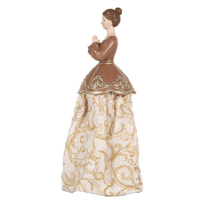 Decorative Figurine Woman 8x7x23 cm Beige Plastic