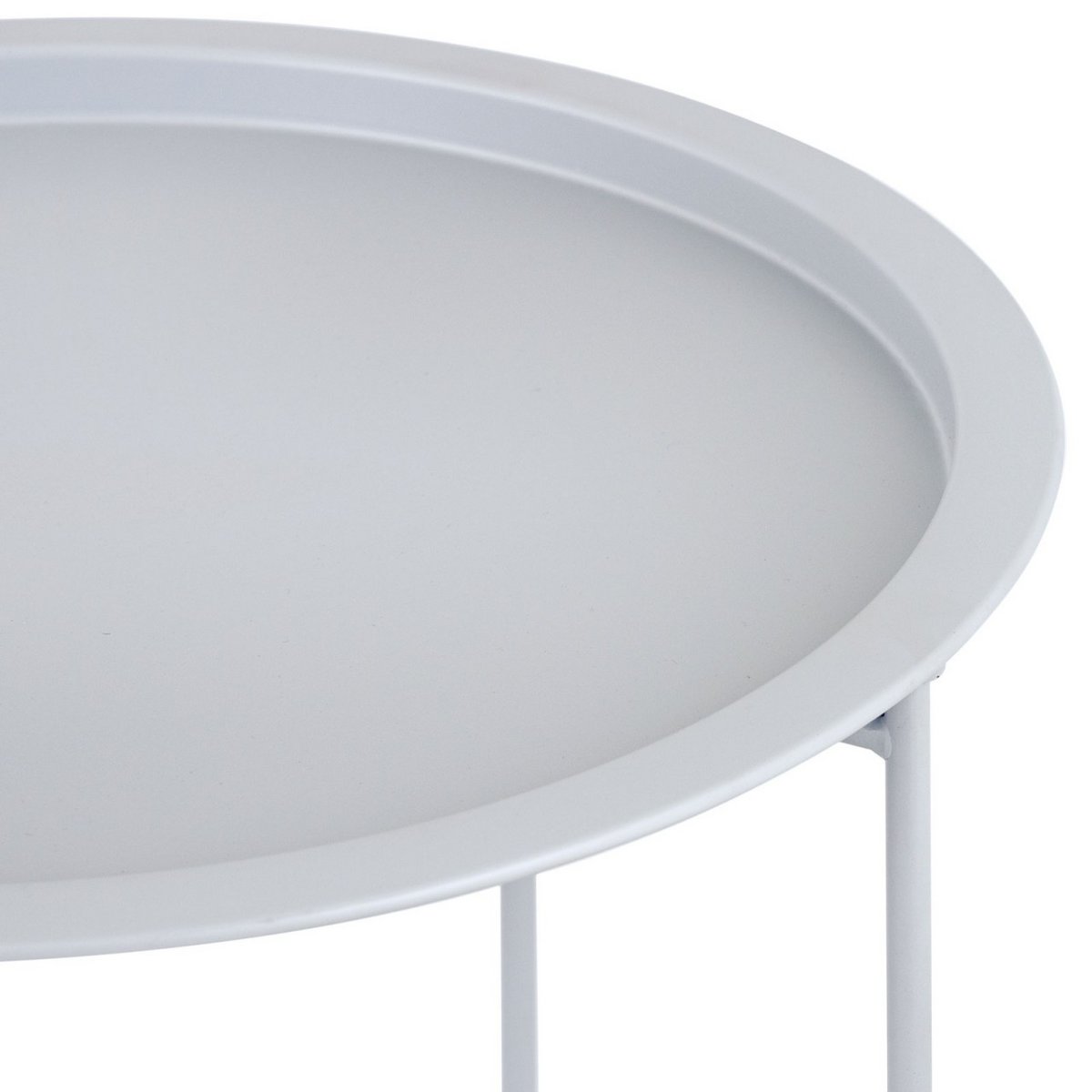 Bijzettafel metaal Ø 47x51 cm opvouwbaar
