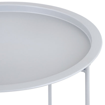 Bijzettafel metaal Ø 47x51 cm opvouwbaar