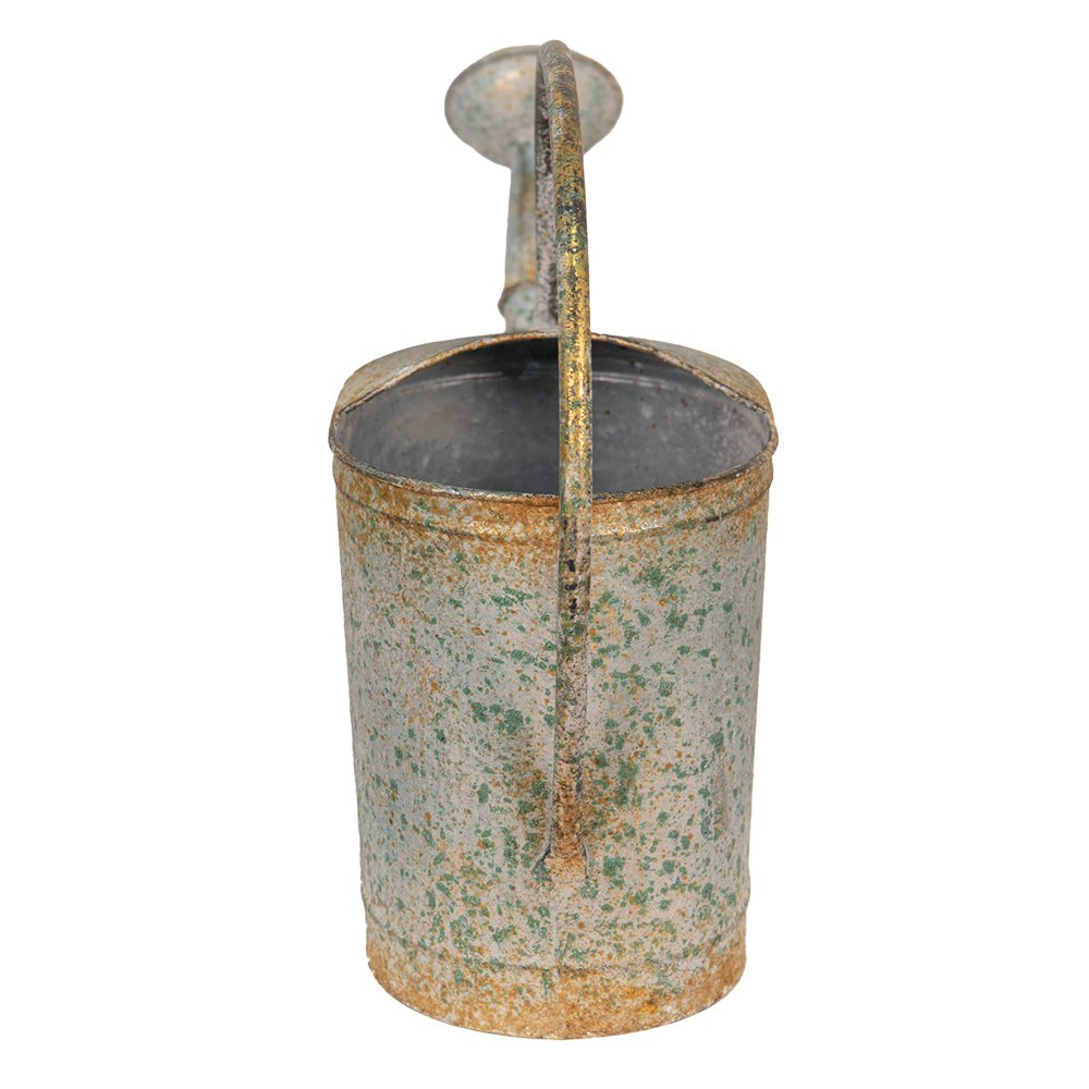 Decoratie gieter 50x16x33 cm grijs groen metaal