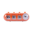 Alarm Clock Retro Tube Calendar Flip
