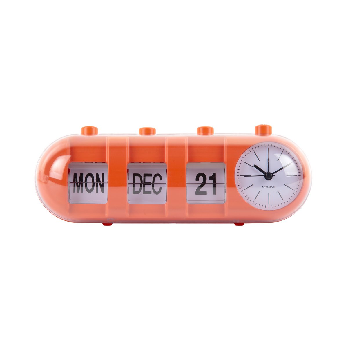 Alarm Clock Retro Tube Calendar Flip