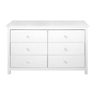Dressoir massief grenenhout 6 lades wit