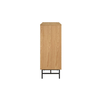 Ladekast 80x40x110 cm eiken houtfineer