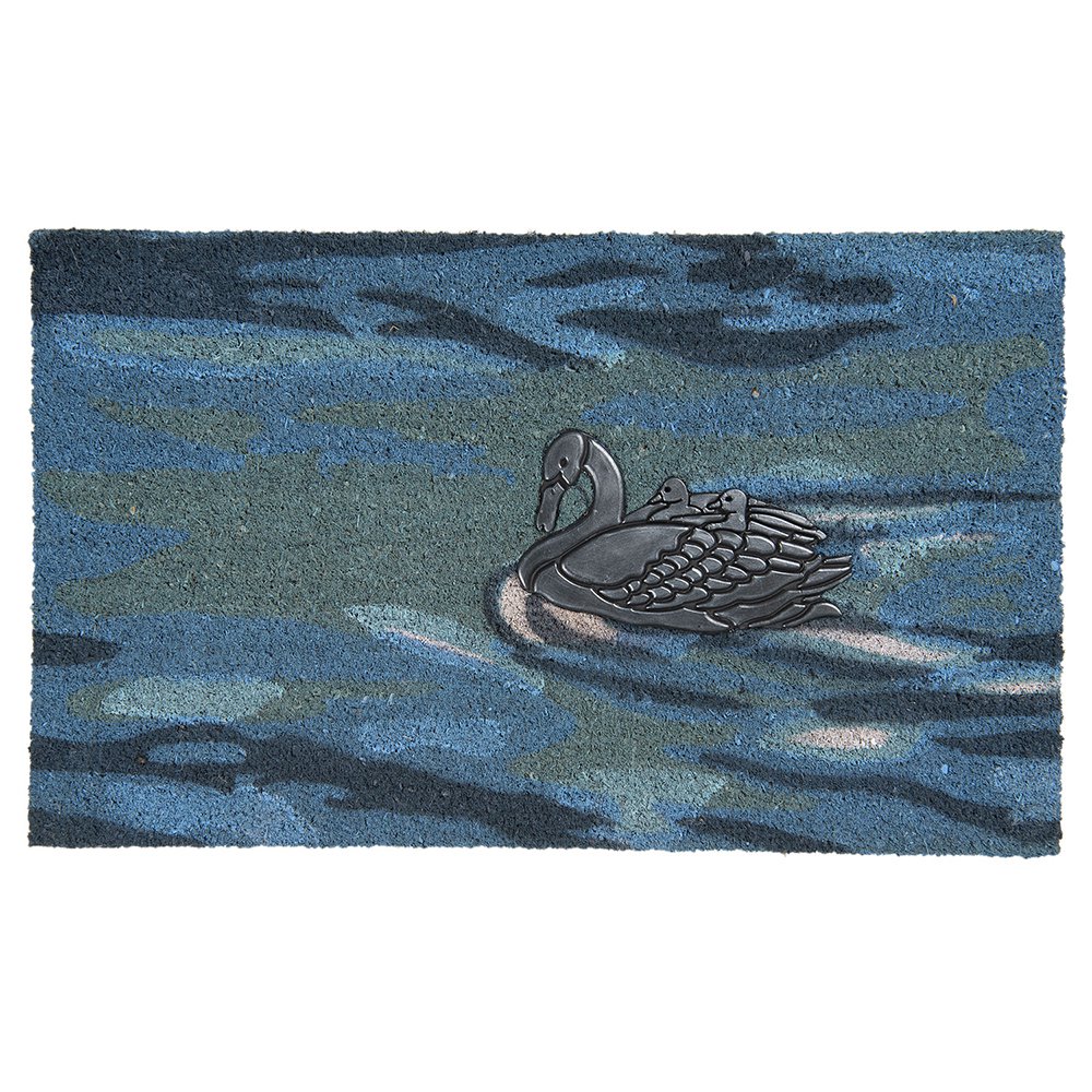 Doormat 75x45 cm Blue Coir Duck Coir Mat