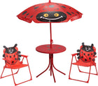 Kinder tuinset lieveheersbeestje 2 stoelen parasol