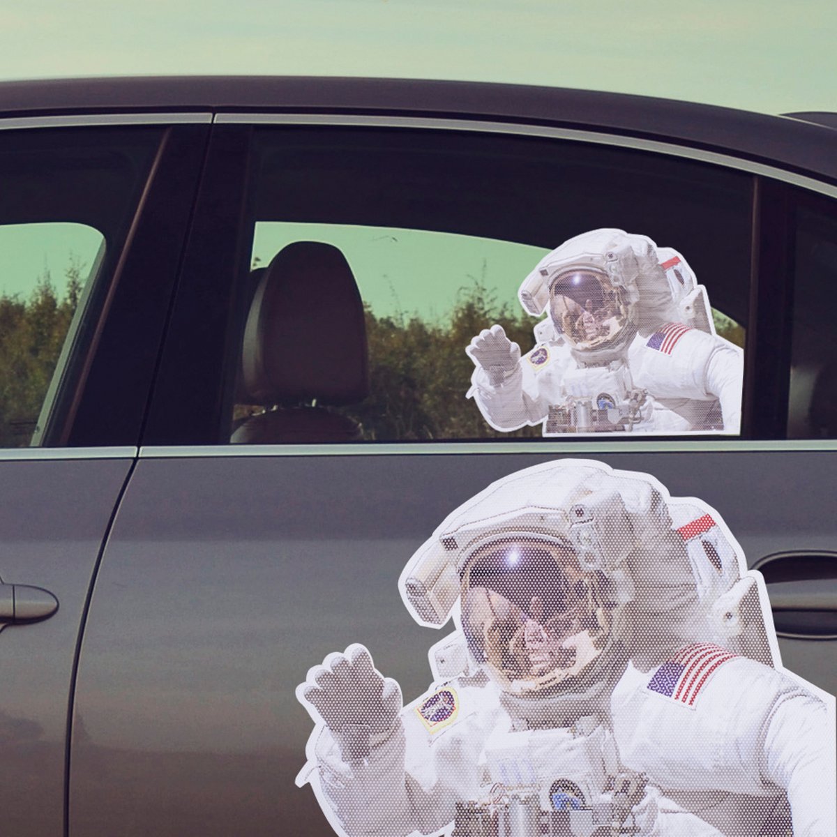 Autosticker astronaut NASA 25x6 cm