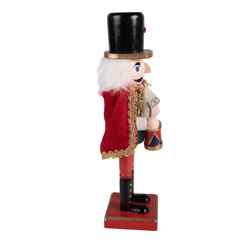 Notenkraker beeld 7x6x25 cm rood hout