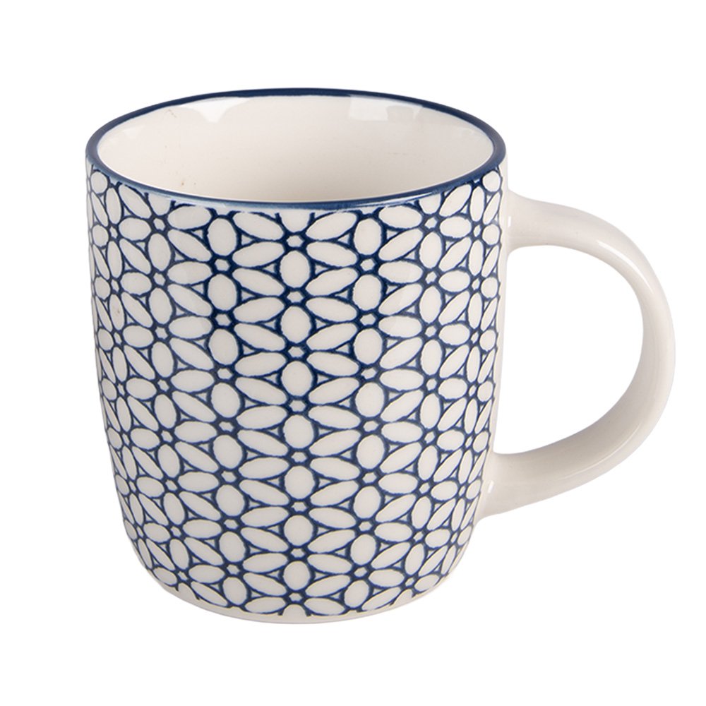 Mug Set of 4 300 ml White Porcelain