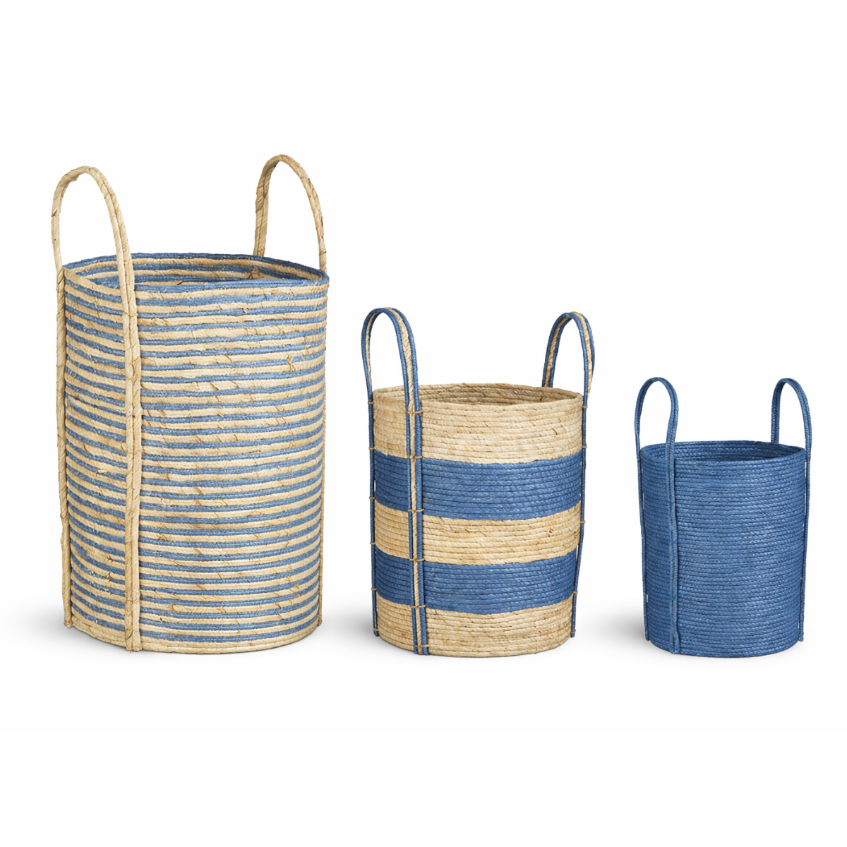 Plantenmand set blauw 3 stuks Ø29-35 cm
