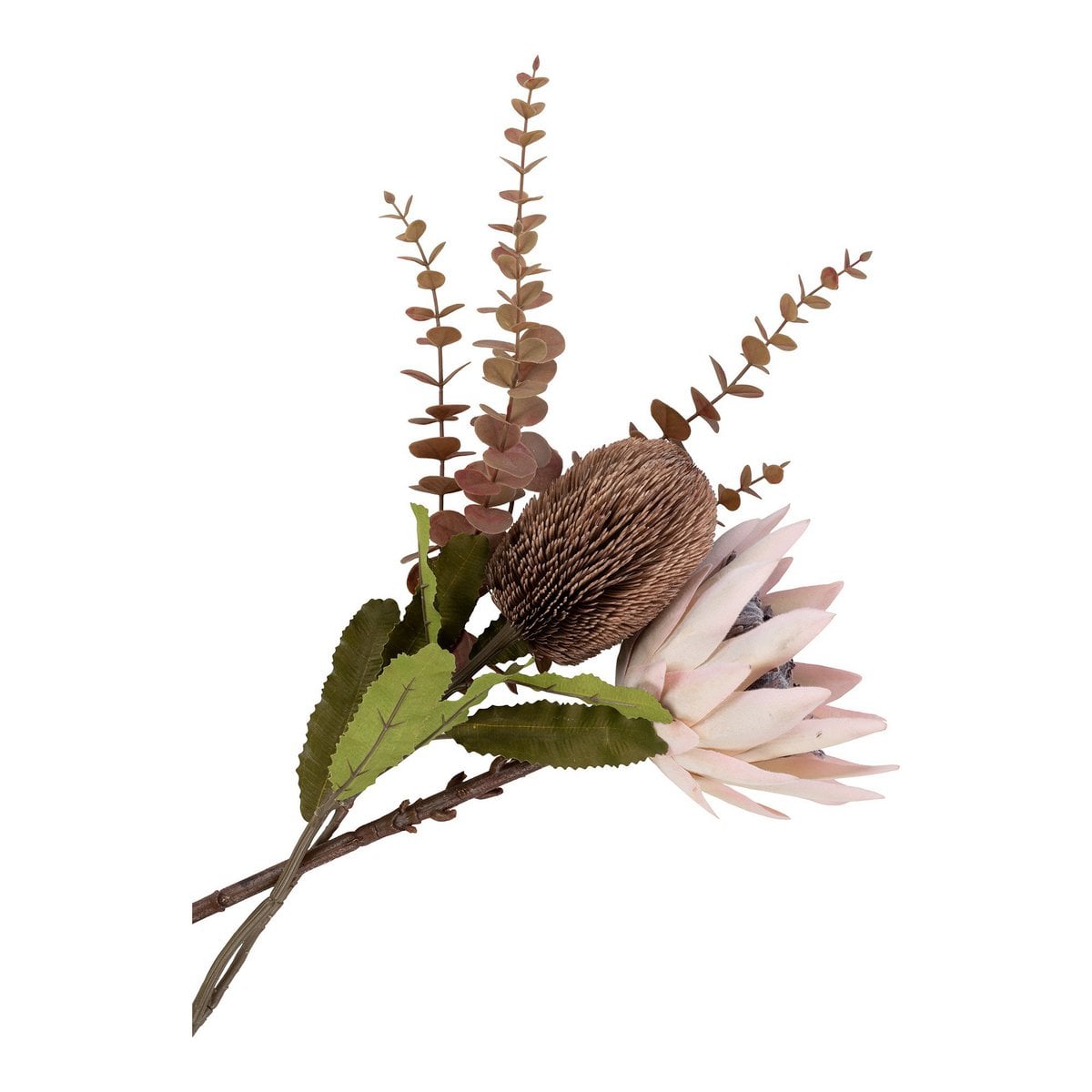 Kunstboeket King Protea 65 cm bordeaux