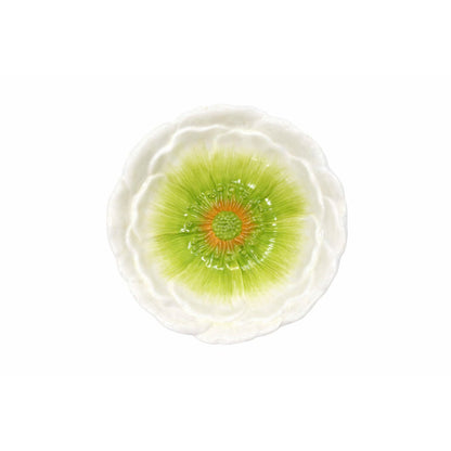 Capri green dessert plate 20.5x20.5x2.5cm