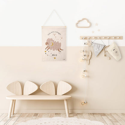 LITTLE ARIES children's wall art zodiac sign ram