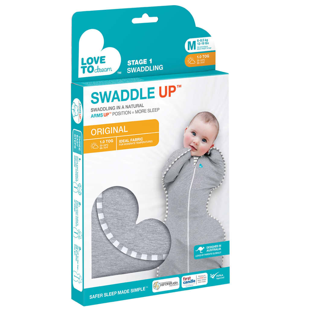 Love To Dream Babydoek Swaddle Up Original M Grijs