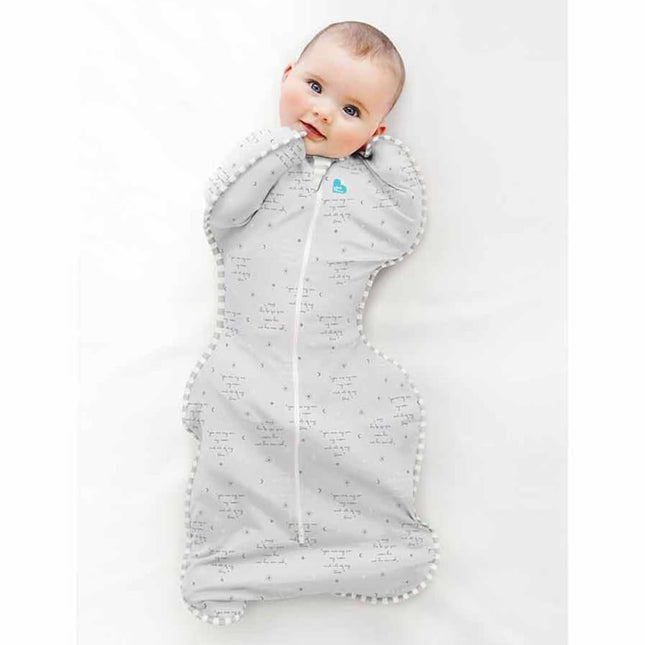 Love To Drea Babydoek Swaddle Up Lite Fase 1 Tekst Grijs