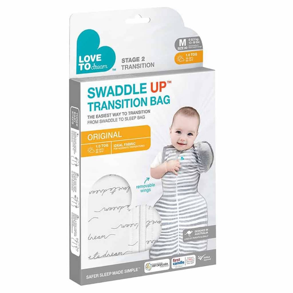 Love To Drea Babydoek Swaddle Up Transition Bag Original Fase 2 Wit