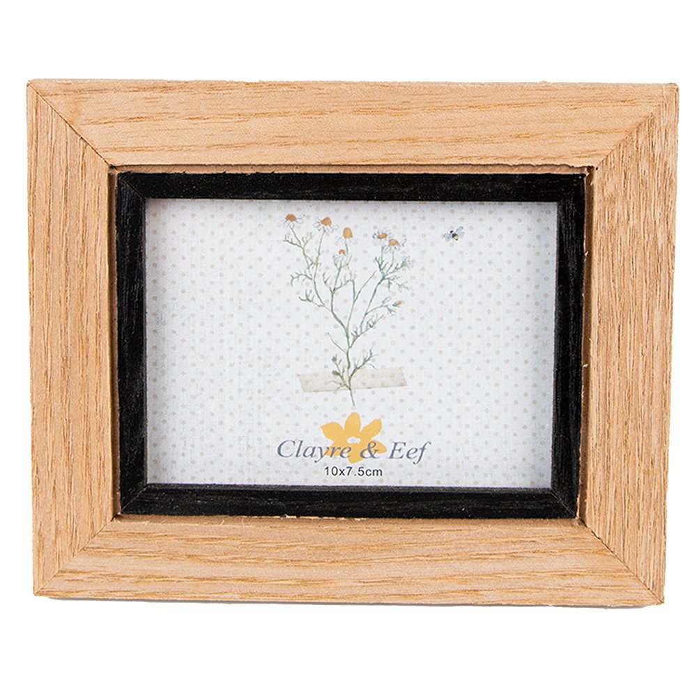 Fotolijst 7x10 cm bruin zwart MDF