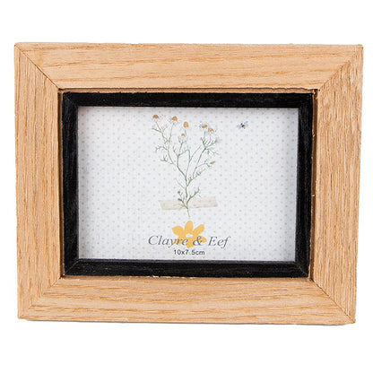 Fotolijst 7x10 cm bruin zwart MDF