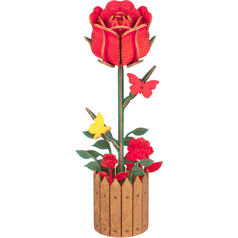 Houten bloem modelbouw roos 80 stukjes