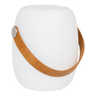Cardiff LED Lamp - Lamp with strap, rechargeable, Bluetooth speaker, white
