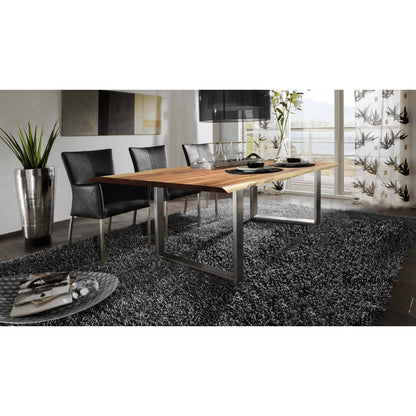 Table 160x85 cm, natural acacia, 36 mm