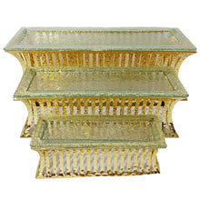 Dessertsteunen set van 3 goud