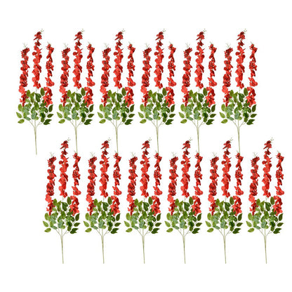 Kunstbloemen set 12 stuks 110 cm rood